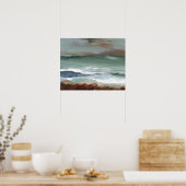 CricketDiane Beach Poster - Moody Sea Ocean Art (Küche)