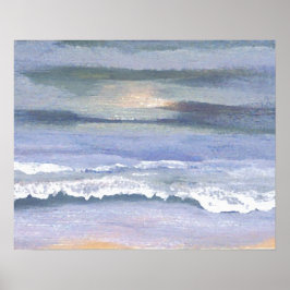 CricketDiane Ocean Art Poster - Beach Twilight