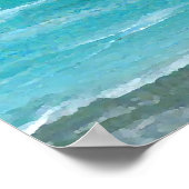 CricketDiane Ocean Beach Poster - Gentle Surf (Ecke)