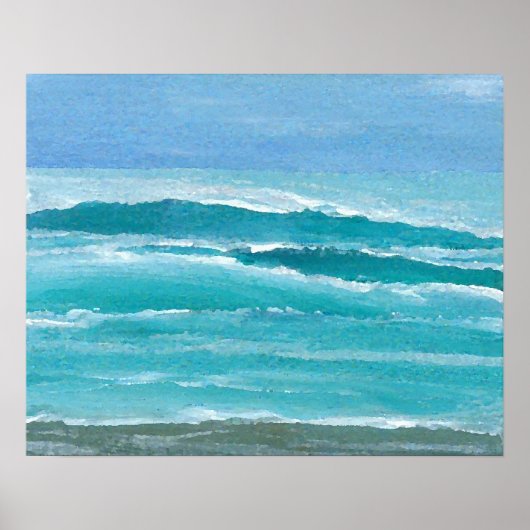 CricketDiane Ocean Beach Poster - Gentle Surf (Vorne)