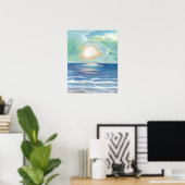 CricketDiane Ocean Poster - Beach Sunset (Heimbüro)