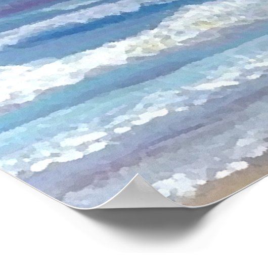 CricketDiane Ocean Poster - Beach Sunset (Ecke)