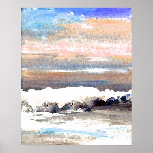 CricketDiane Ocean Poster - Brindle Sea (Vorne)