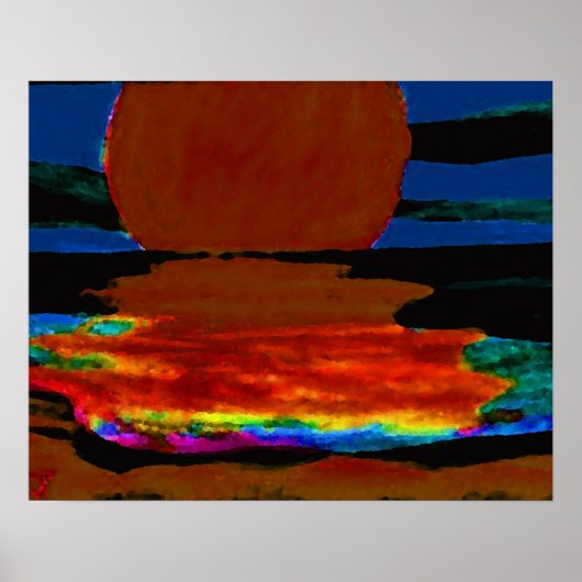 CricketDiane Ocean Poster - Pop Art Sunset (Vorne)