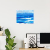 CricketDiane Ocean Poster - Sea Aria Blue Seascape (Heimbüro)