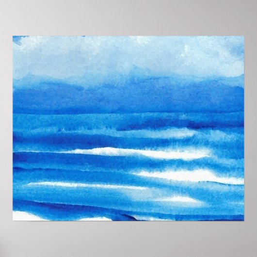 CricketDiane Ocean Poster - Sea Aria Blue Seascape (Vorne)