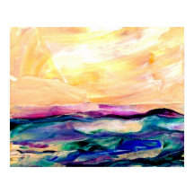 CricketDiane Ocean Poster - Sun Glow