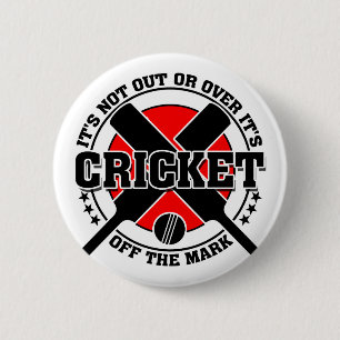 Cricketer ist vom Mark Cricket abgeschnitten Button