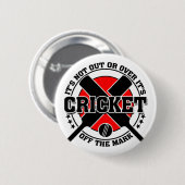 Cricketer ist vom Mark Cricket abgeschnitten Button (Vorne & Hinten)