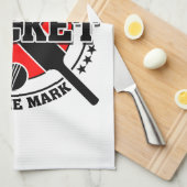 Cricketer ist vom Mark Cricket abgeschnitten Handtuch (Viertel Falte)