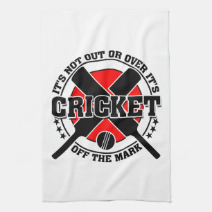 Cricketer ist vom Mark Cricket abgeschnitten Handtuch