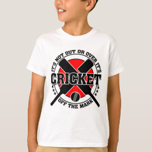 Cricketer ist vom Mark Cricket abgeschnitten T-Shirt
