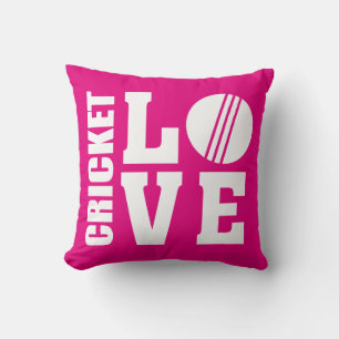 Cricketers, Love Cricket, Pink Kissen