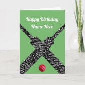 Cricketing anpassbarer Ereignisse oder Empfänger Karte (Vorderseite)