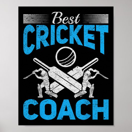 Cricketing Cricket - Bester Cricket-Trainer Poster (Vorne)