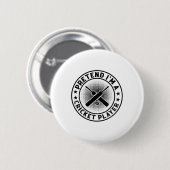 Cricketing Cricket Game - Tun wir so, als wäre ich Button (Vorne & Hinten)