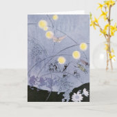 Crickets and Frogs Make Night Music Karte (Gelbe Blume)