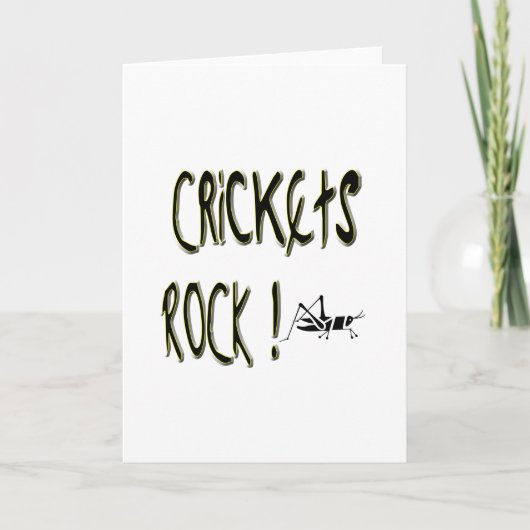 Crickets Rock! Grußkarte Karte (Vorderseite)