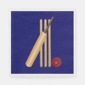 Cricketspiel Serviette (Vorderseite)