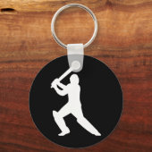 Cricketspieler 1 schlüsselanhänger (Vorderseite)
