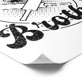 Cricketspieler-Bruder Poster (Ecke)