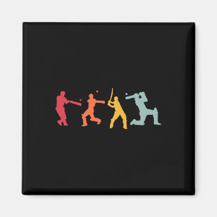 Cricketspieler Cricket Sport Vintage Cricket 3 Magnet
