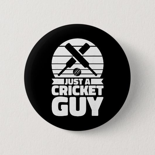 Cricketspieler Cricket Tsman - Schiedsrichter Nur Button (Vorderseite)
