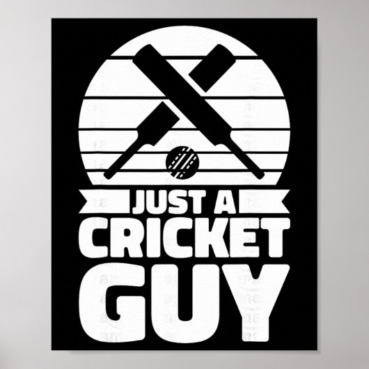 Cricketspieler Cricket Tsman - Schiedsrichter Nur  Poster (Vorne)