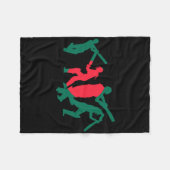 Cricketspieler Design 1 Fleecedecke (Vorderseite (Horizontal))