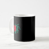 Cricketspieler Design 1  Kaffeetasse (Vorderseite Links)