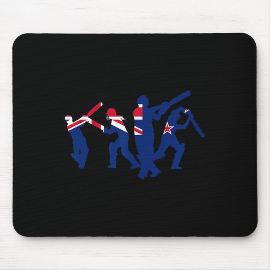 Cricketspieler-Designs Mousepad (Vorne)