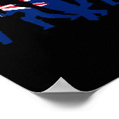 Cricketspieler-Designs  Poster (Ecke)