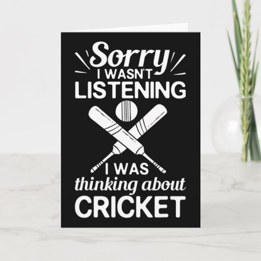 Cricketspieler Ll T Coach Cricketer  Karte (Vorderseite)