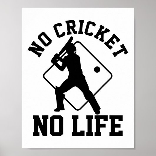 Cricketspieler  poster (Vorne)