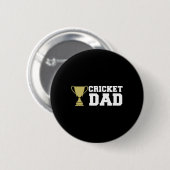 Cricketspieler Sport 1 Button (Vorne & Hinten)