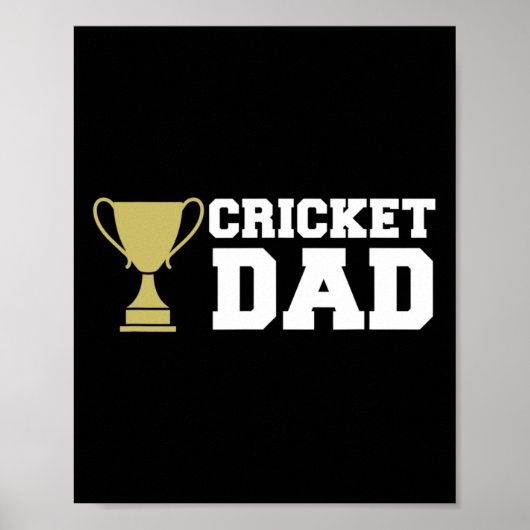 Cricketspieler Sport 1 Poster (Vorne)