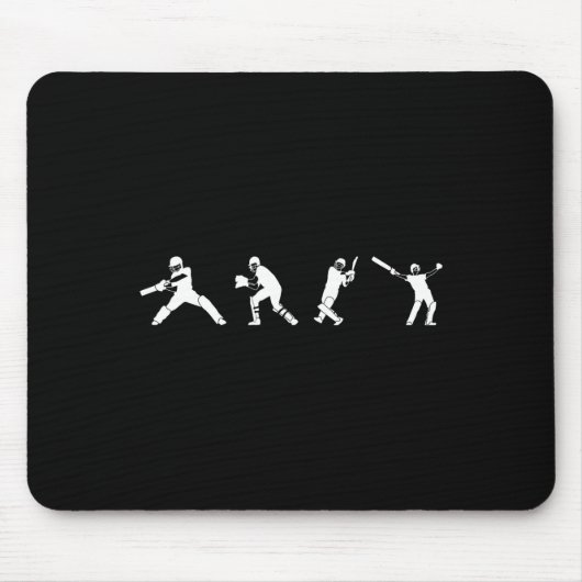 Cricketspieler Sport Mousepad (Vorne)