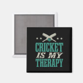 Cricketspieler Training Cricket Magnet (Vorderseite/Rückseite)