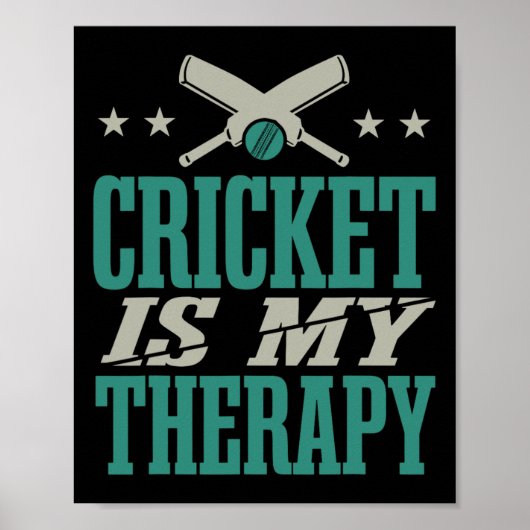 Cricketspieler Training Cricket Poster (Vorne)