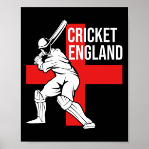 Cricketspieler Uk England Cricket für Männer  Poster