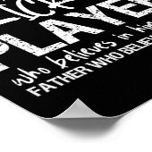 Cricketspieler-Vater Poster (Ecke)