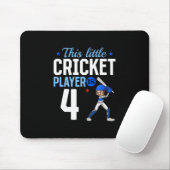 Cricketspieler zum 4. Geburtstag Mousepad (Mit Mouse)