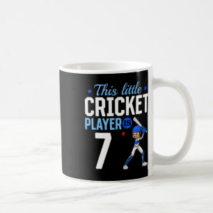 Cricketspieler zum 7. Geburtstag  Kaffeetasse