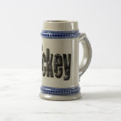 Crickey: Aussie Slang Word made with Crocodiles, Bierglas (VorderseiteRechts)