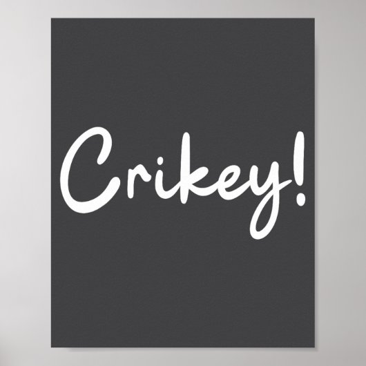 Crikey Christmas Santa Hat Matching Christmas Fami Poster (Vorne)