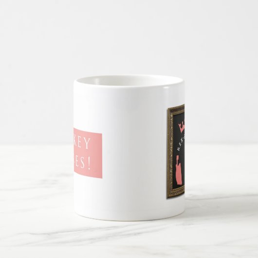 Crikey Moses! Schlichtes Rosa Kaffeetasse (Mittel)