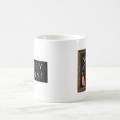 Crikey Moses! Schlichtes Schwarzes Kaffeetasse (Mittel)