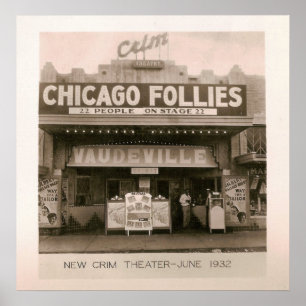 Crim Theater, Varieté, Kilgore, TX 1931/32 Poster