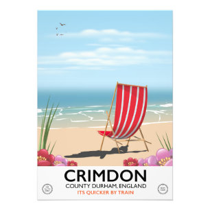 Crimdon, Landkreis Durham, England. Fotodruck