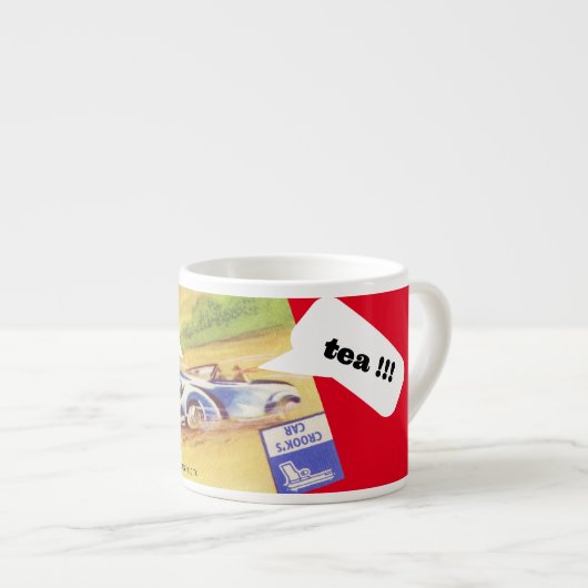 "Crime Club" Espresso Tasse (Vorderseite Rechts)